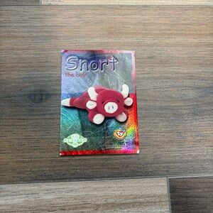 Vintage (1999) Ty Beanie Babies Series 2 Retired “Snort” The Bull #287 Card